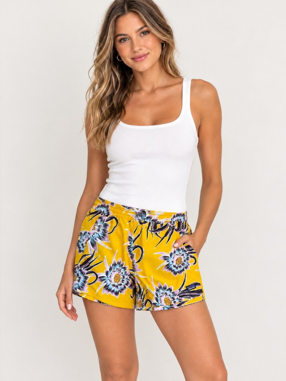 Patagonia Floral Baggies Travel Lightweight Shorts